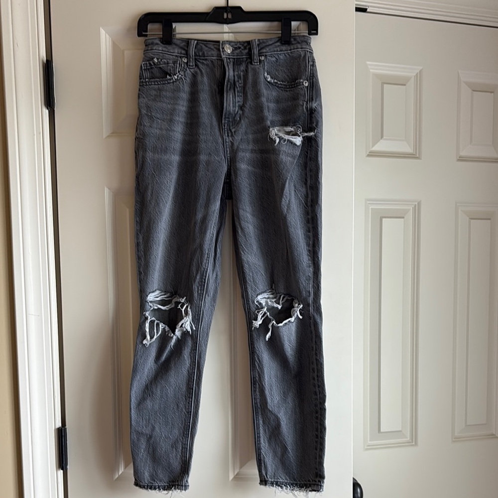 American Eagle Outfitters Gray Straight Leg Jeans